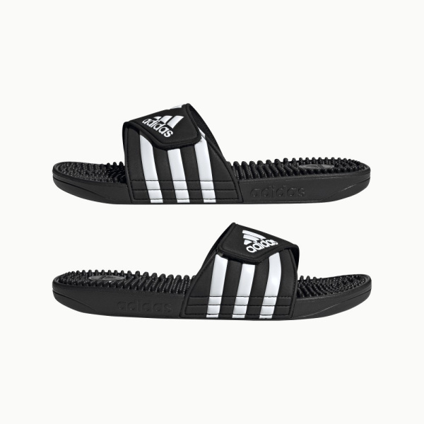 Шлепанцы ADISSAGE (RU 44 UK 11 USm 11.5 СМ 28.4; Black / White)